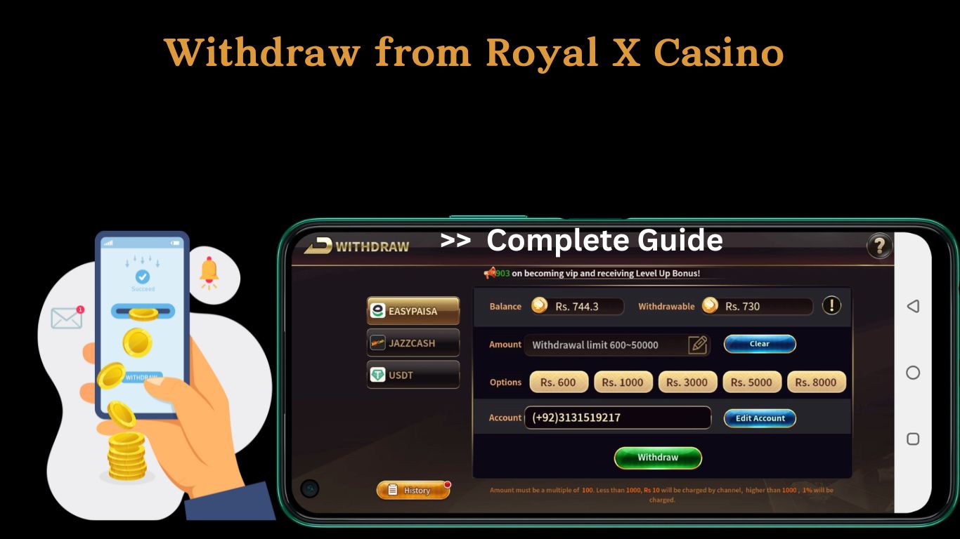 How To Withdraw from Royal X Casino